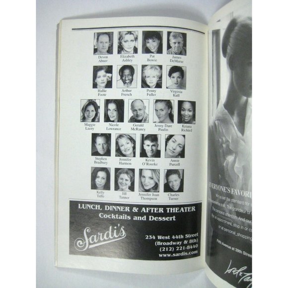 Dividing Estate Playbill November 2008 Arthur French Maggie Lacey Hallie Foote - Picture 6 of 8